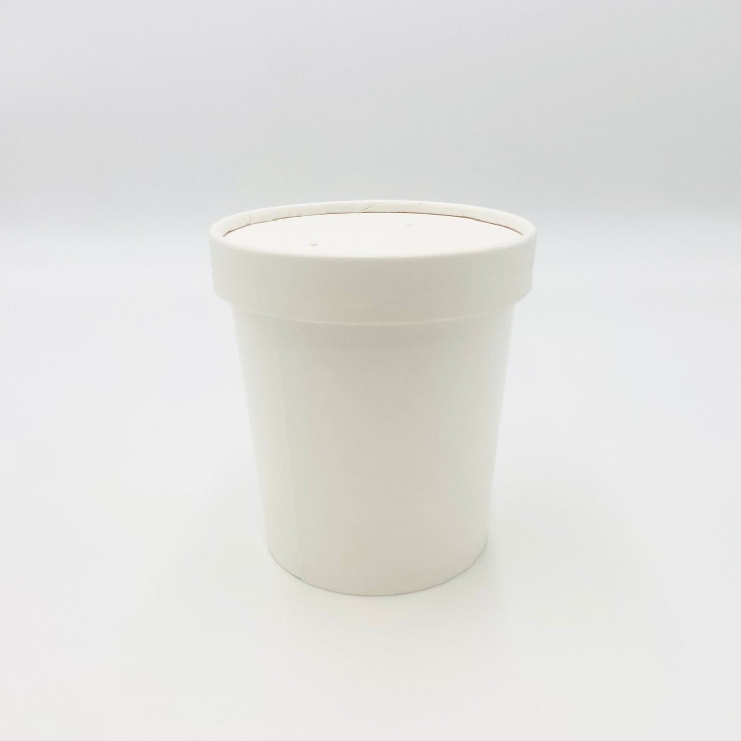 White Paper Lid 16oz Soup container - 500pk