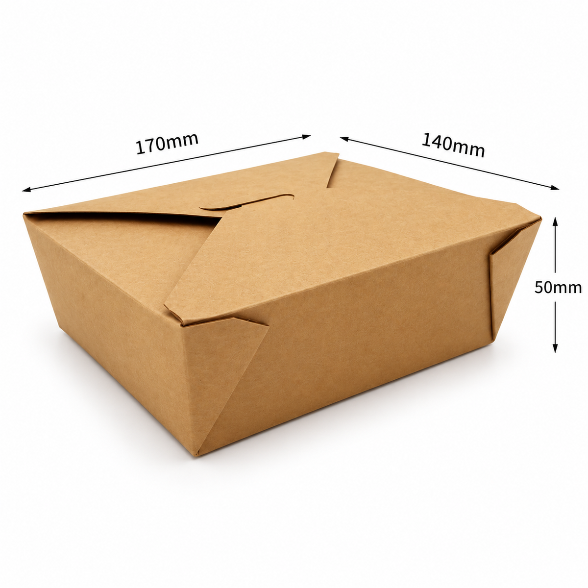 1000ml Kraft Takeaway Box No.5 - 200pk