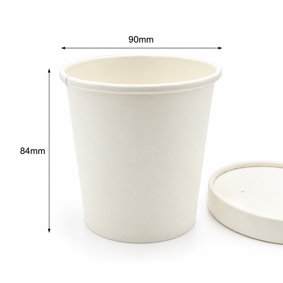 12oz Soup container white card  - 500pk
