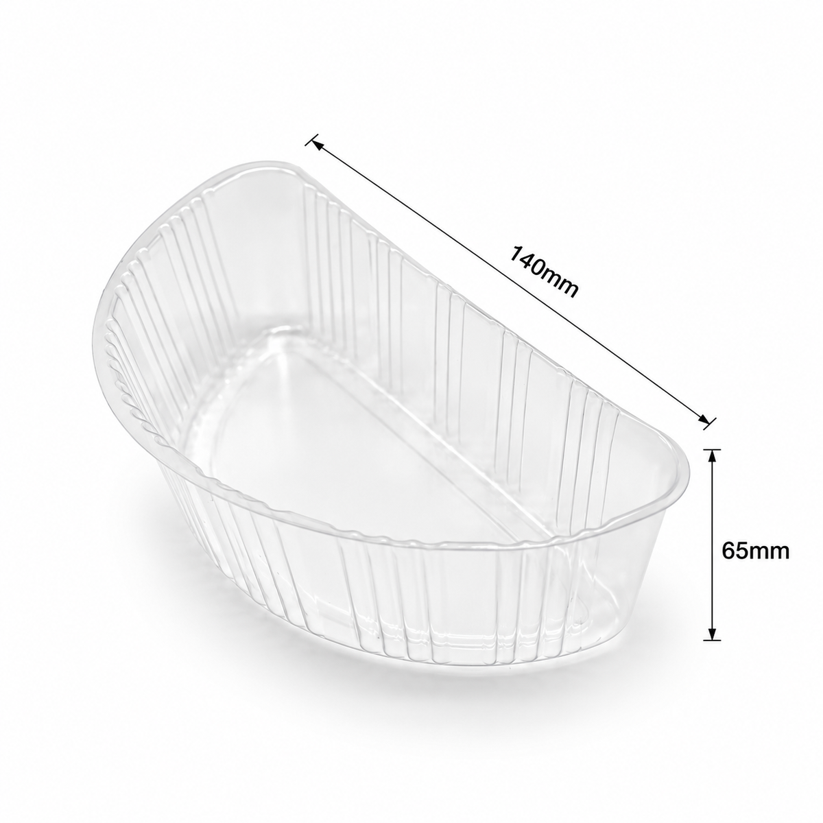 PP 185MM 1300ML/1100ML KRAFT ROUND BOWL INSERT-300PK