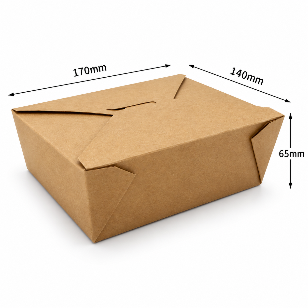 1300ml Kraft Takeaway Box No.8 - 200pk