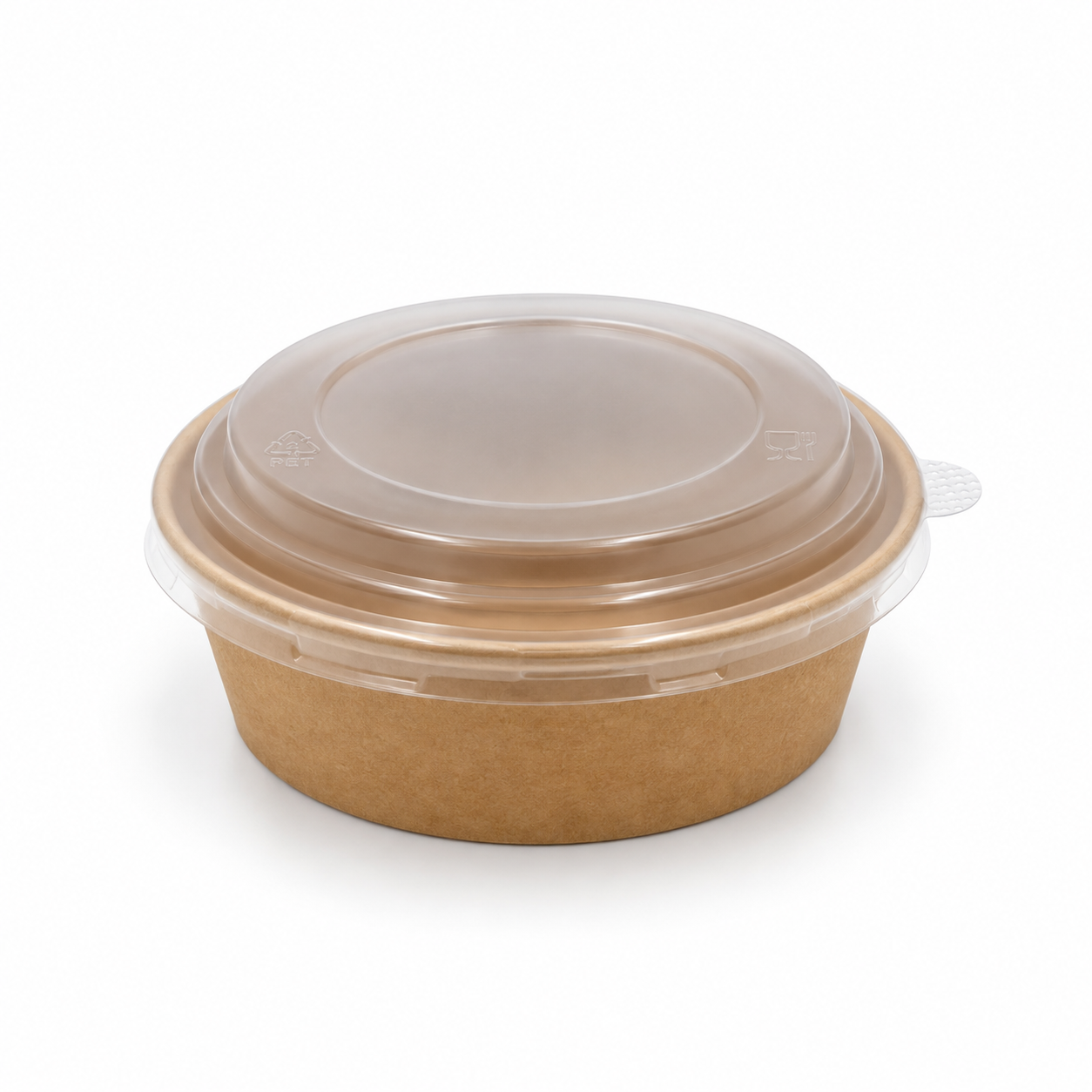 PP Lid - Kraft Bowl D185mm - 300pk