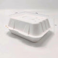 7.5 x 6" Bagasse Clamshell Food Box - 250pk