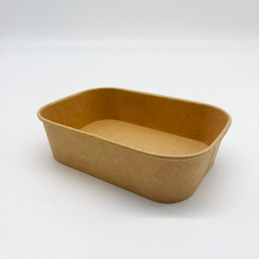 500ml Rectangular V2 Kraft - 300PK