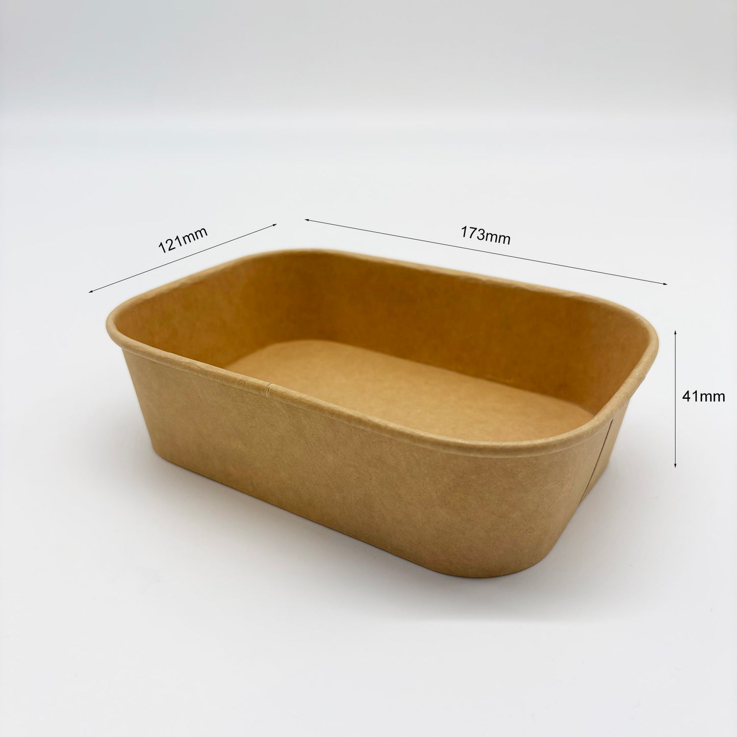 500ml Rectangular V2 Kraft - 300PK