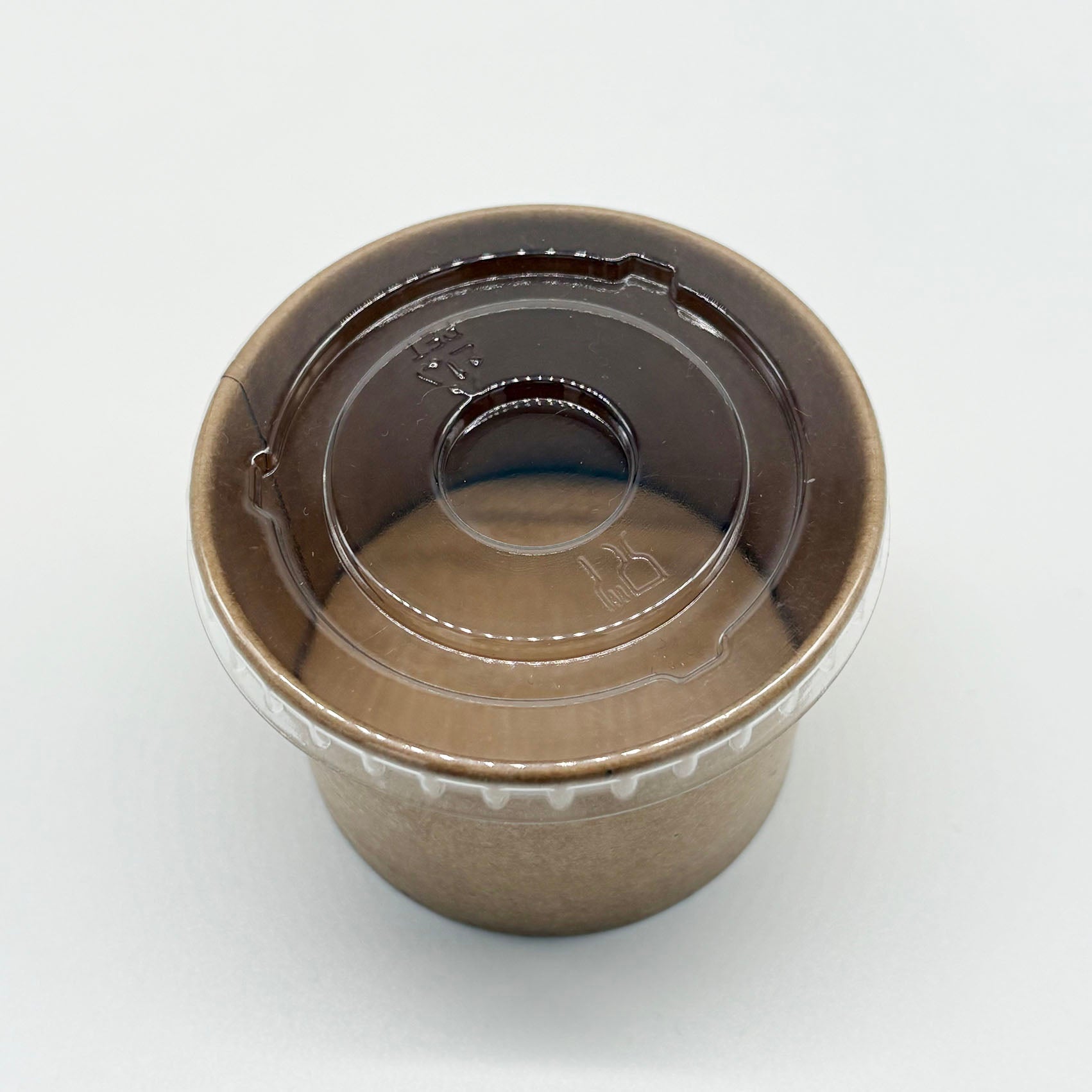 4OZ Kraft Sauce Cup PP Lid - 1000pk