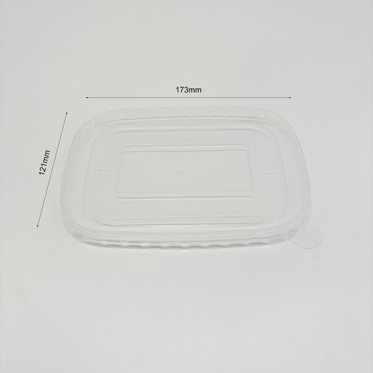 PP Lid-550ml/750ml Rectangular Kraft Container V2 - 300pk