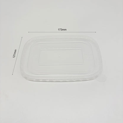 PP Lid-550ml/750ml Rectangular Kraft Container V2 - 300pk