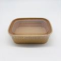 PP Lid-550ml/750ml Rectangular Kraft Container V2 - 300pk