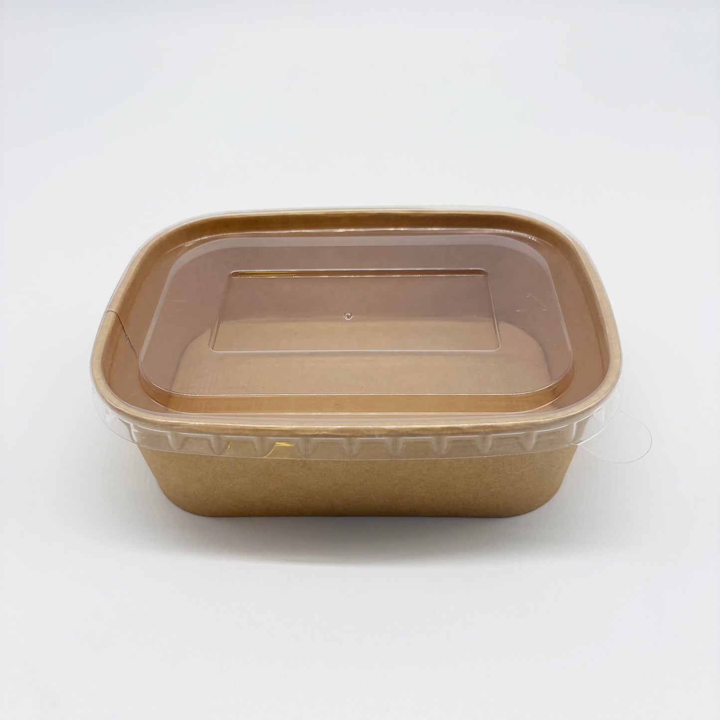 PP Lid-550ml/750ml Rectangular Kraft Container V2 - 300pk