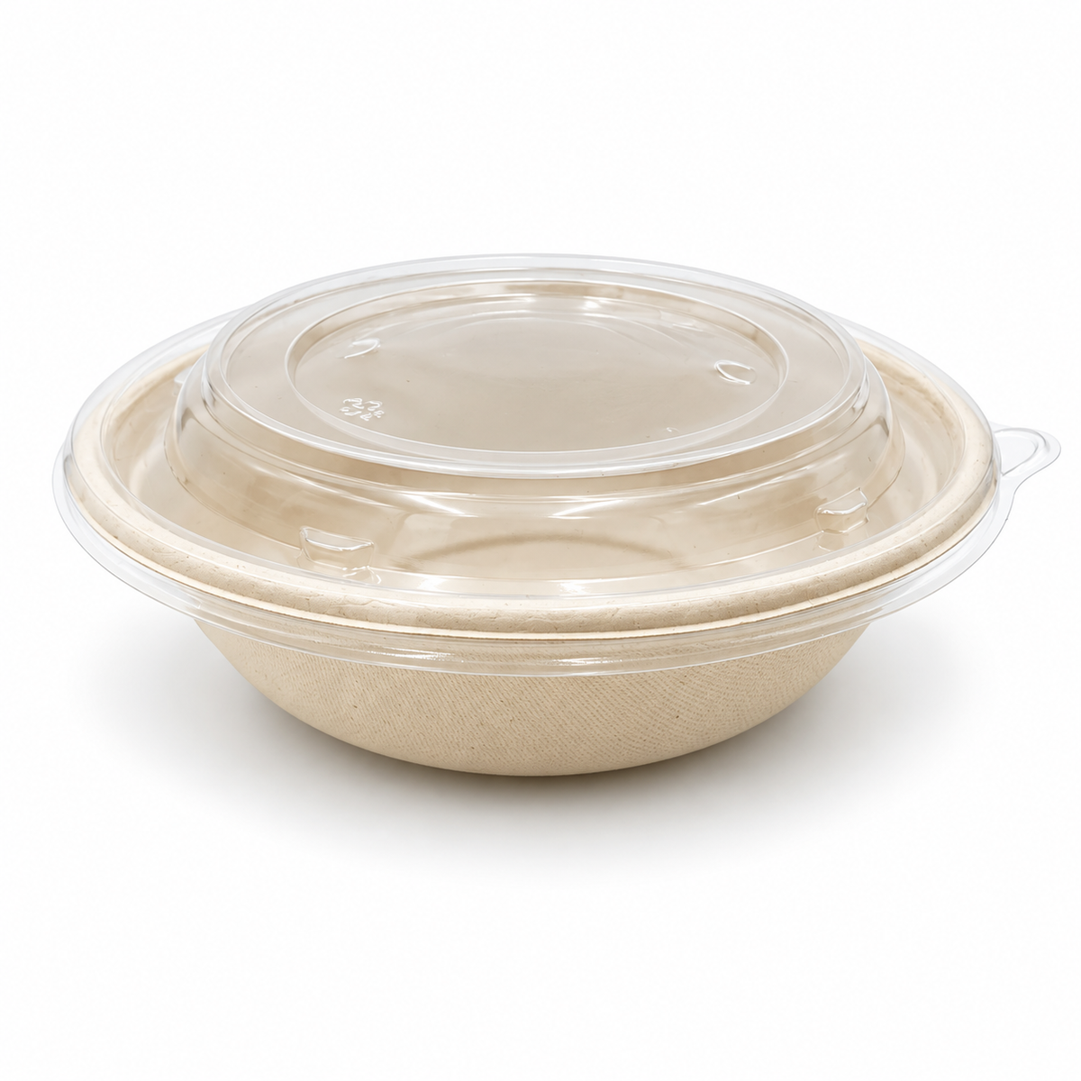 PET Lid - Bagasse bowl - 500pk