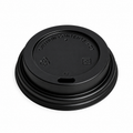 Black Domed Sip-Thru Hot Cup Lids 62mm For 4oz -1000pk