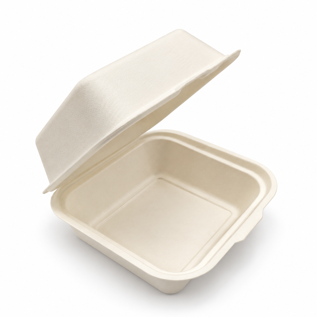 6x6" Bagasse Burger Box - 500pk