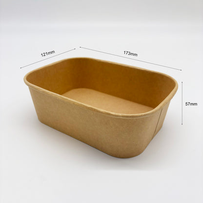 750ml Rectangular V2 Kraft - 300PK