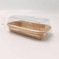 No.0 Clear Anti-Fog PET Lid for Kraft Paper Sushi Tray-Lid Only 800 pcs