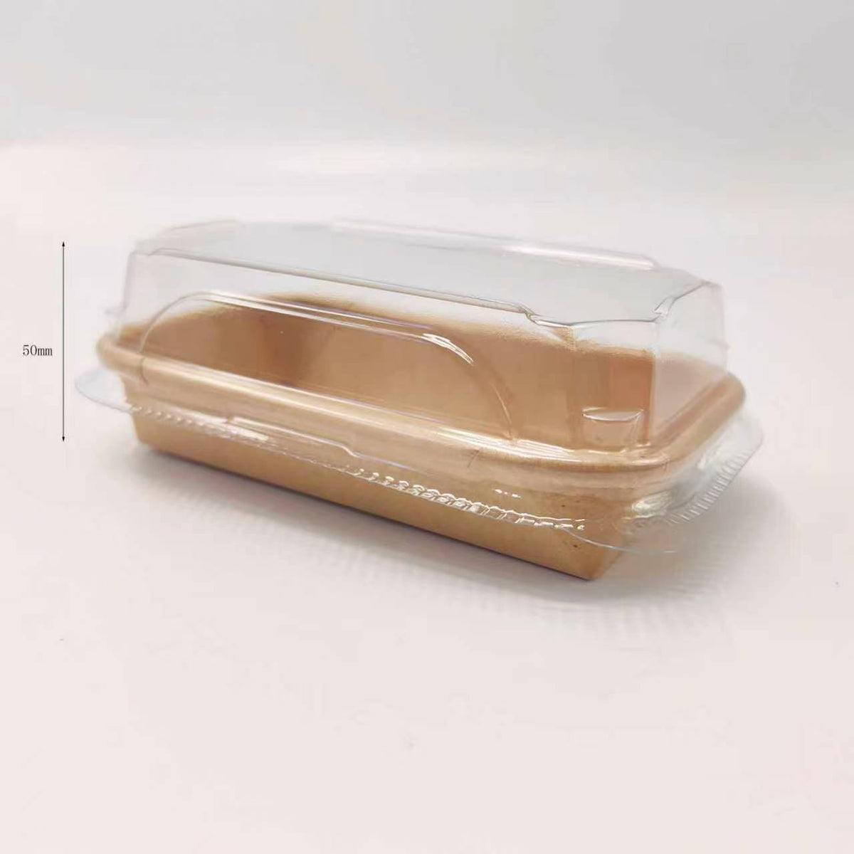 No.0 Clear Anti-Fog PET Lid for Kraft Paper Sushi Tray-Lid Only 800 pcs