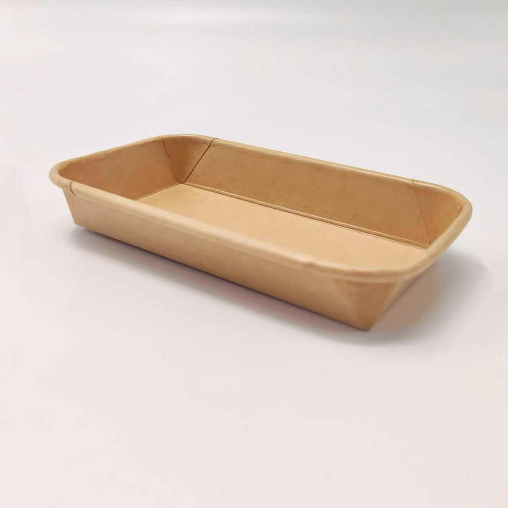 No.1 Kraft Paper Sushi Tray 800- Disposable Takeaway Packaging