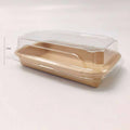 No.1 Clear Anti-Fog PET Lid for Kraft Paper Sushi Tray-Lid Only 800 pcs