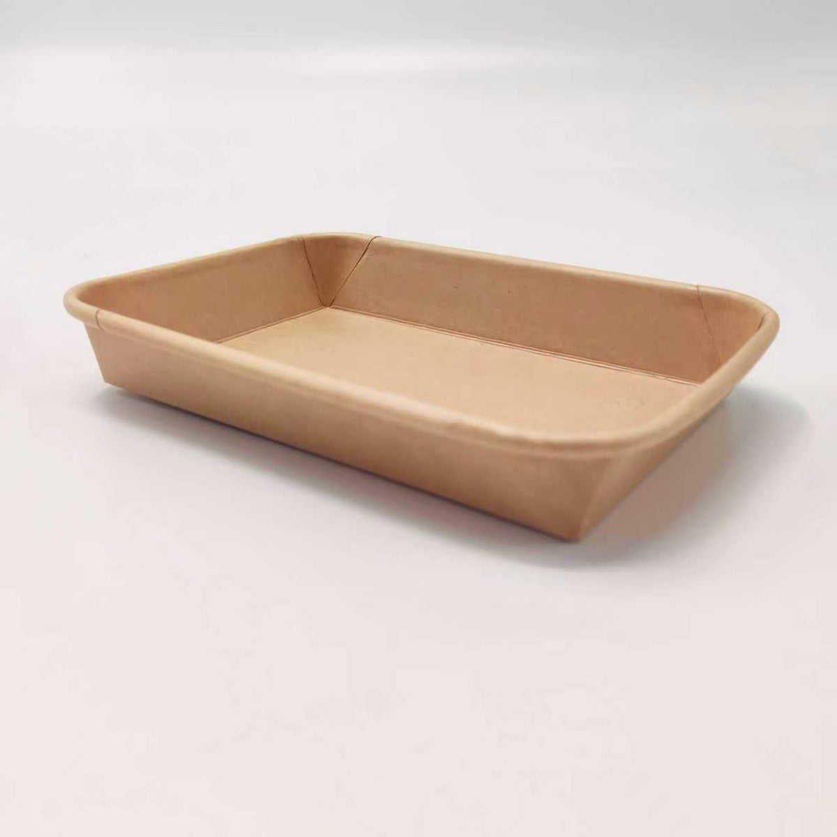 No.5 Kraft Paper Sushi Tray 600pcs - Disposable Takeaway Packaging