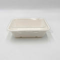 PET Lid - Bagasse Rectangle Container - 500pk