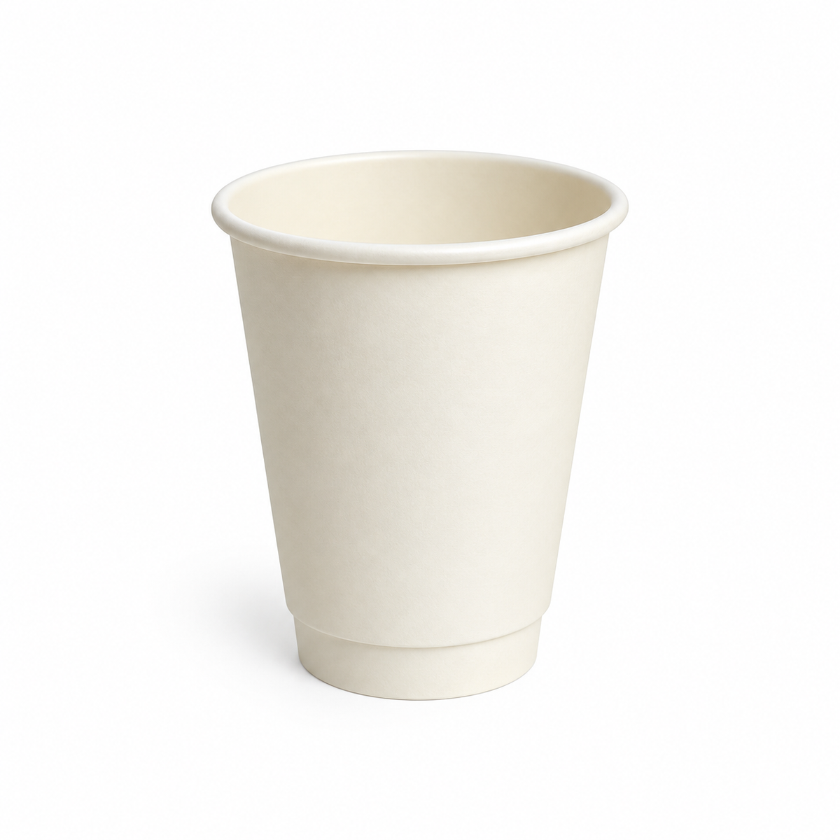 8oz Double Wall Paper Coffee Cups White-500pk