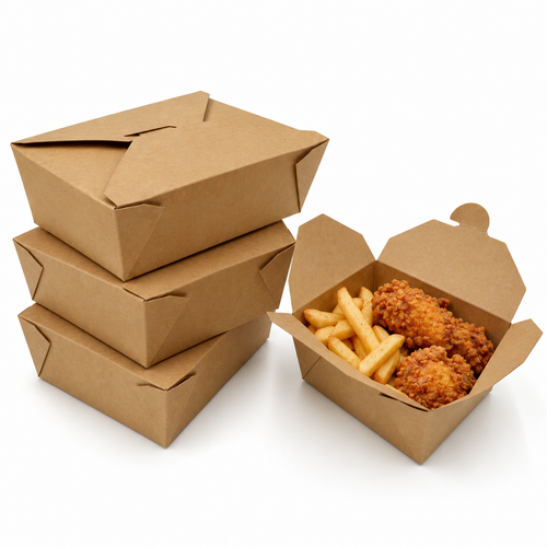 1000ml Kraft Takeaway Box No.5 - 200pk